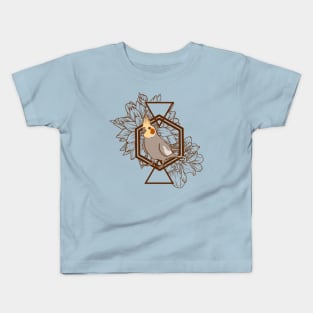 Floral Cockatiel Kids T-Shirt